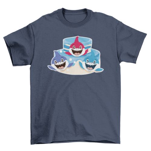 Baby Shark Friends T-Shirt - Cute Ocean Animal Graphic Tee