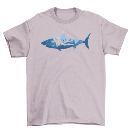 Scuba Diving Shark T-Shirt - Ocean Diver Graphic Tee Gift