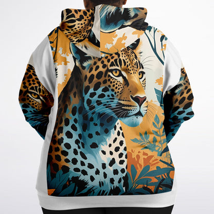 Bengal Tiger AOP Athletic Plus-Size Zip Hoodie – Bold & Stylish Performance Wear