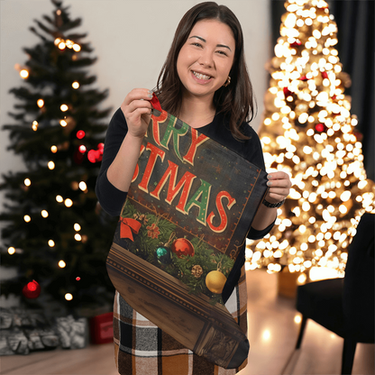 Giant Holiday Stocking Merry Christmas Everyone - Toddcraft