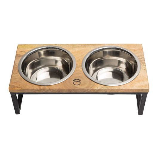 Wood & Metal Elevated Feeder - Toddcraft