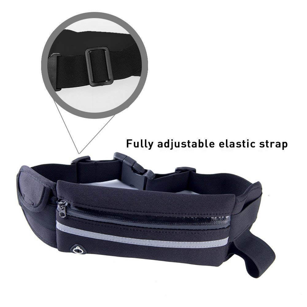 Velocity Water-Resistant Sports Running Belt and Fanny Pack for Outdoo - Toddcraft
