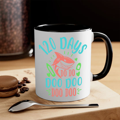 100 Days Shark Doo Doo Mug - Funny Shark Coffee Cup Gift