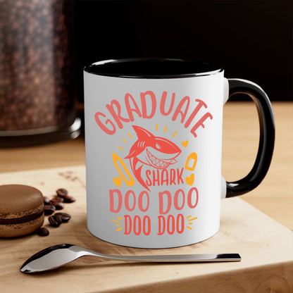 Graduate Shark Doo Doo Mug - Funny Graduation Coffee Cup Gift