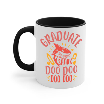 Graduate Shark Doo Doo Mug - Funny Graduation Coffee Cup Gift