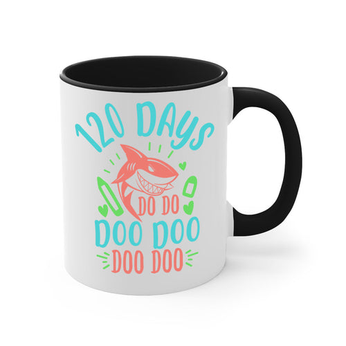 100 Days Shark Doo Doo Mug - Funny Shark Coffee Cup Gift