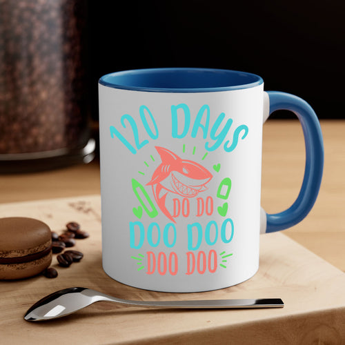 100 Days Shark Doo Doo Mug - Funny Shark Coffee Cup Gift