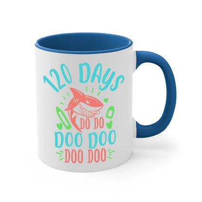 100 Days Shark Doo Doo Mug - Funny Shark Coffee Cup Gift