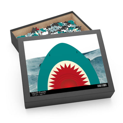 Shark Jaws Jigsaw Puzzle - 500 Piece Premium Puzzle