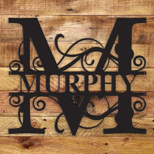Fancy Monogram - Metal Wall Art/Decor - Toddcraft