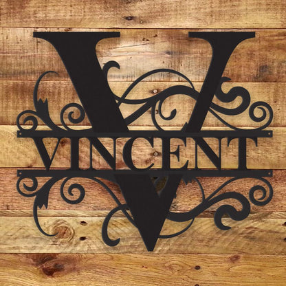 Fancy Monogram - Metal Wall Art/Decor - Toddcraft