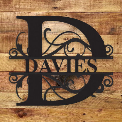 Fancy Monogram - Metal Wall Art/Decor - Toddcraft