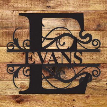 Fancy Monogram - Metal Wall Art/Decor - Toddcraft