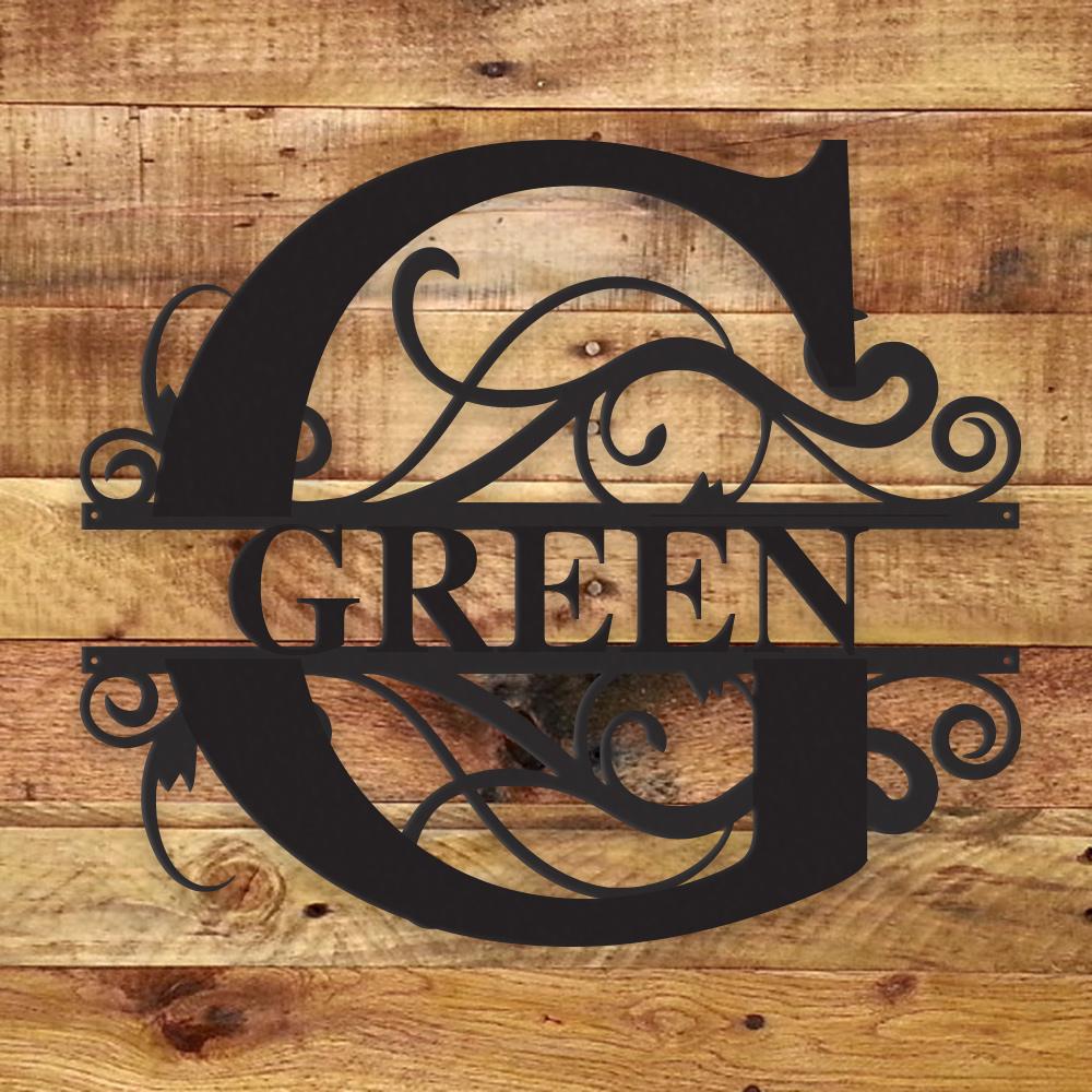 Fancy Monogram - Metal Wall Art/Decor - Toddcraft