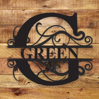 Fancy Monogram - Metal Wall Art/Decor - Toddcraft