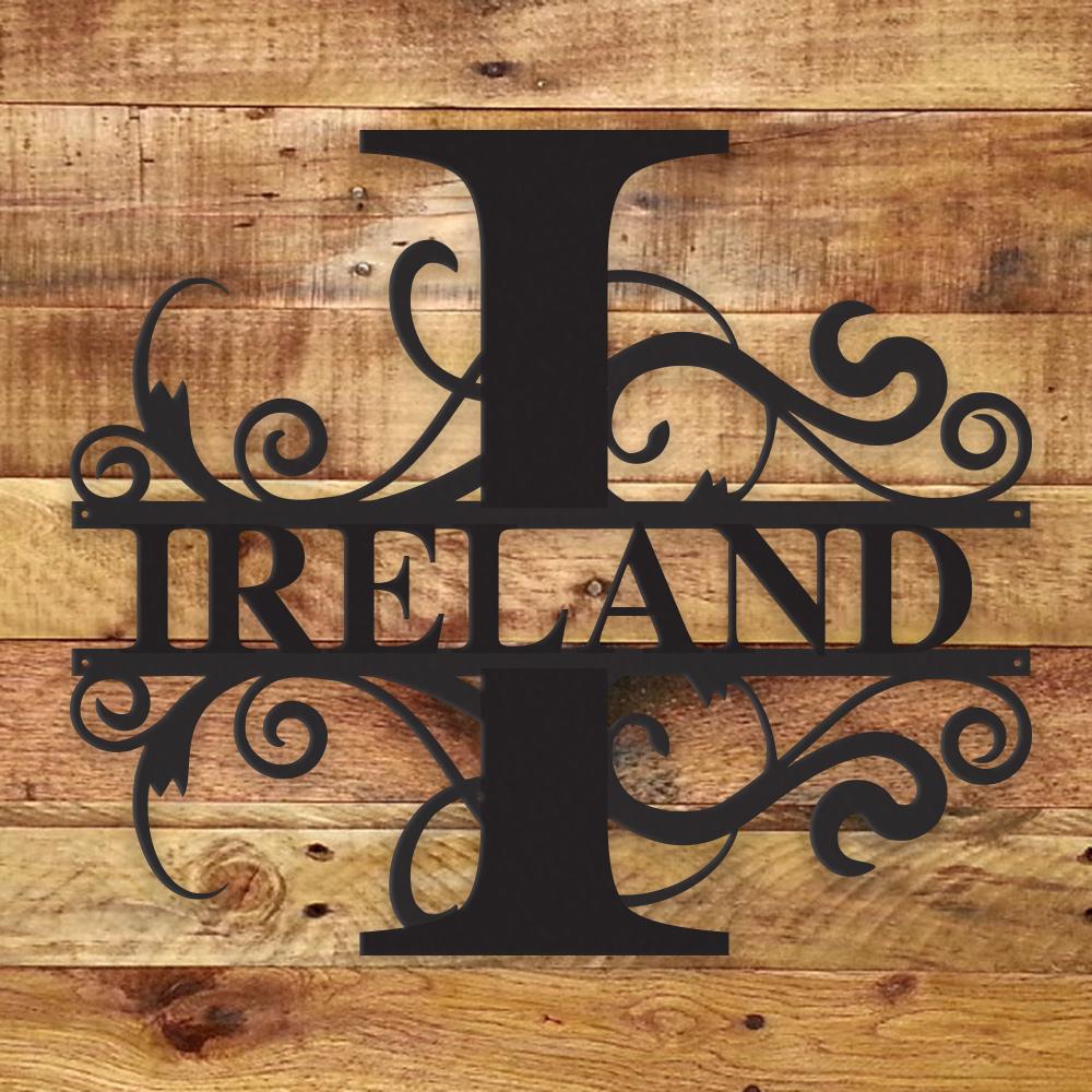 Fancy Monogram - Metal Wall Art/Decor - Toddcraft