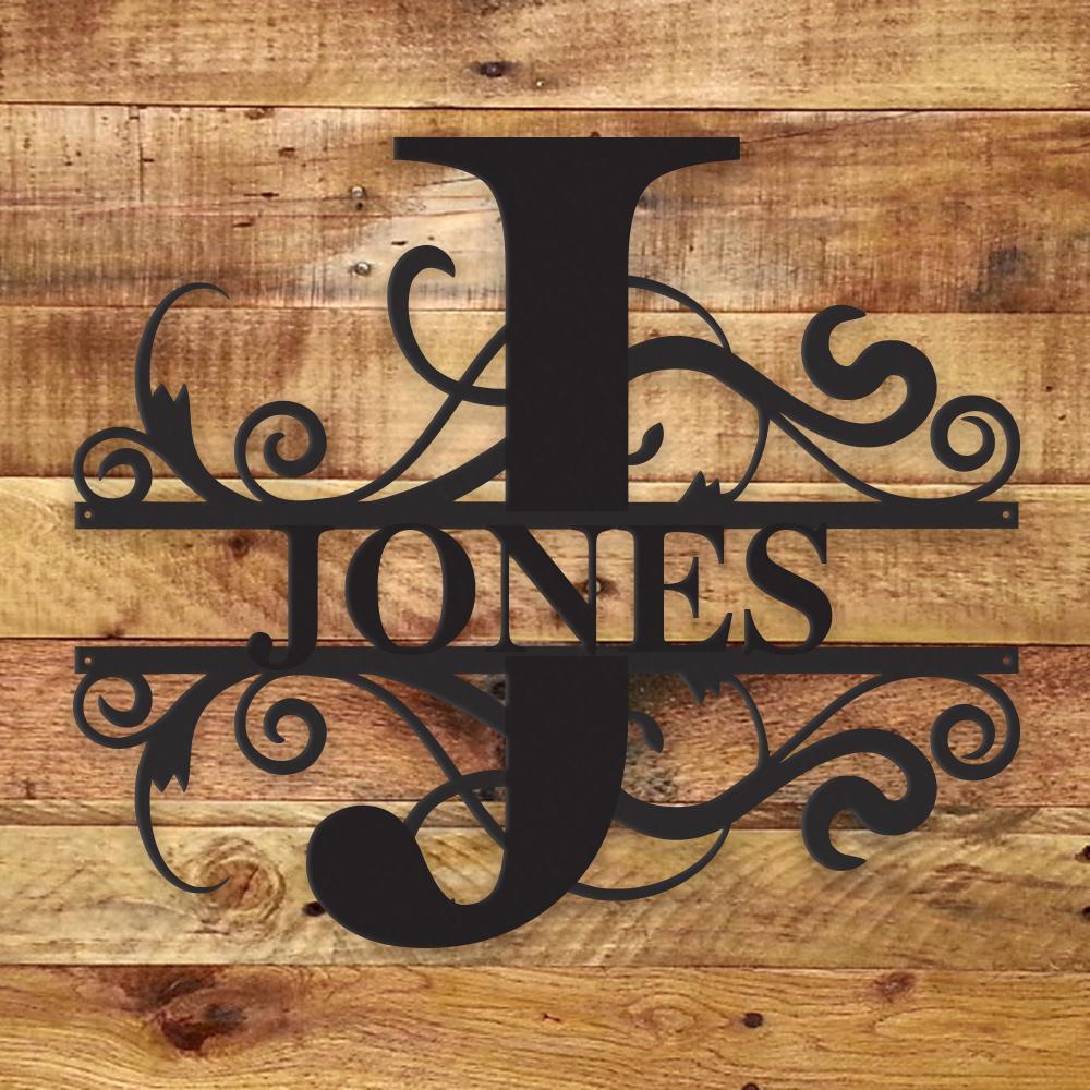 Fancy Monogram - Metal Wall Art/Decor - Toddcraft