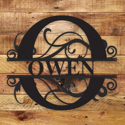 Fancy Monogram - Metal Wall Art/Decor - Toddcraft