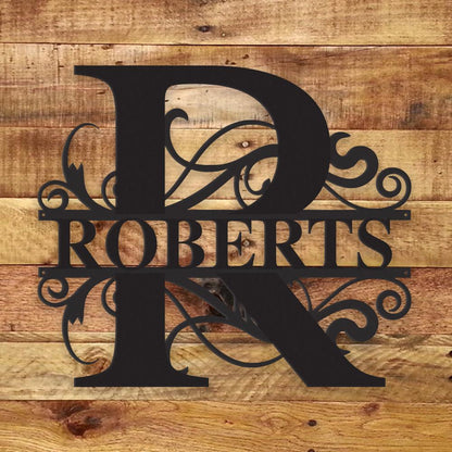 Fancy Monogram - Metal Wall Art/Decor - Toddcraft