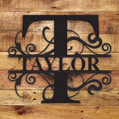 Fancy Monogram - Metal Wall Art/Decor - Toddcraft