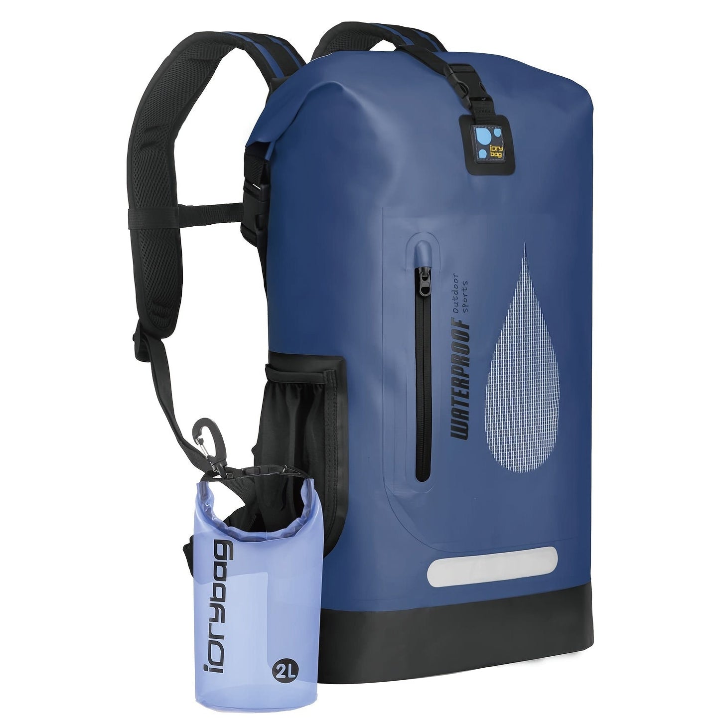 30L Waterproof Dry Bag Backpack | PVC Ocean & Adventure Pack for Kayaking, Hiking & Travel