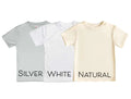 Friends Bluey Kids Tee Shirt in silver, white, and natural colors.