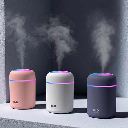Portable Air Humidifier & Essential Oil Diffuser for Car & Home