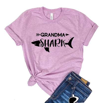 Grandma Shark Shirt - Funny Shark Family T-Shirt Gift