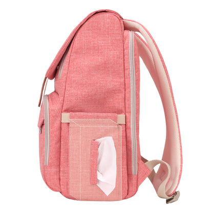 Canvas Diaper Bag Travel Backpack with 15 Pockets