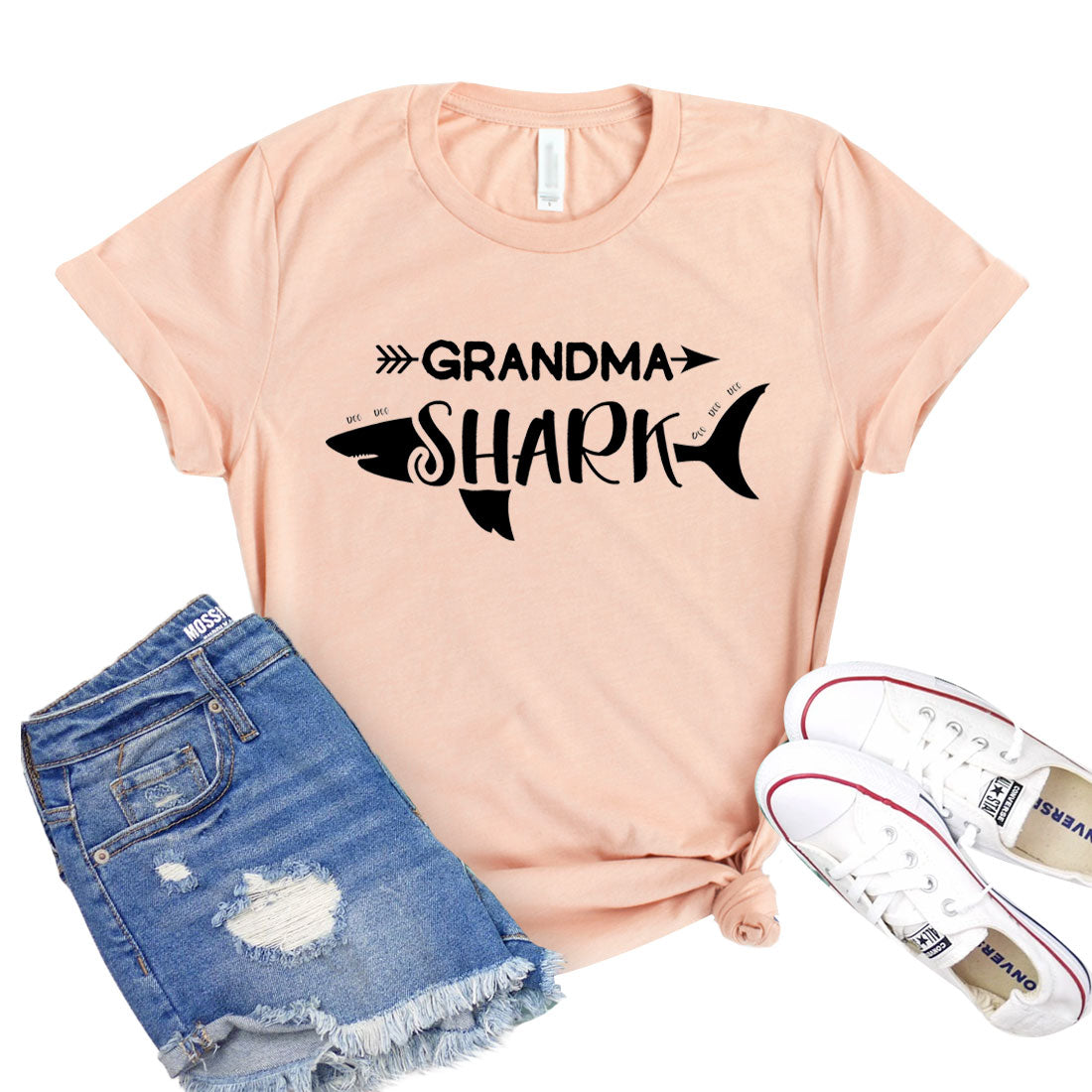Grandma Shark Shirt - Funny Shark Family T-Shirt Gift