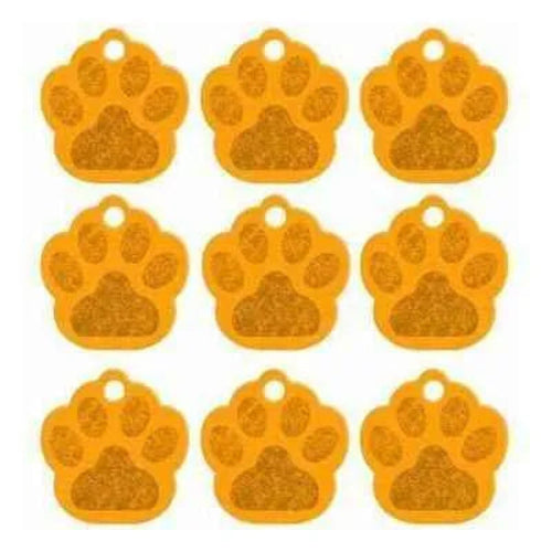 Dog Paw ID Tag - Custom Personalized Pet Name Tags