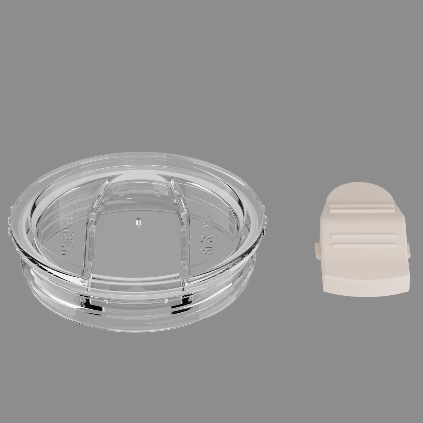 Lid for 3D Printed Beagle Tumbler, leak-proof, durable design.