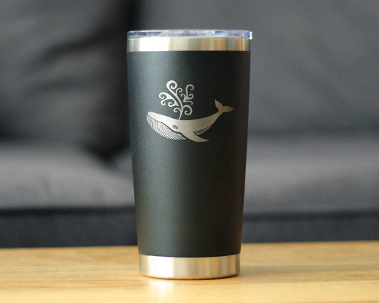 Whale Insulated Travel Tumbler - Ocean Beach Gifts and Decor
