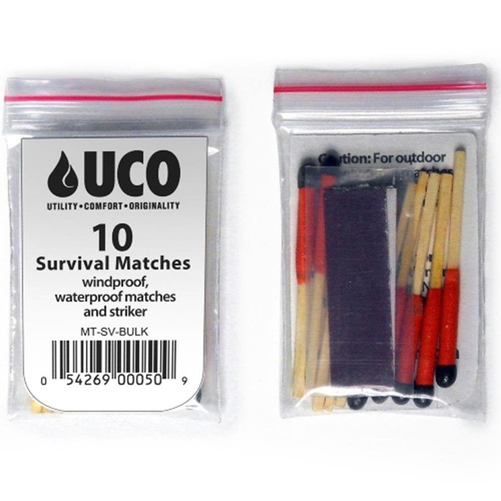 UCO Stormproof Survival Matches – Wind & Waterproof, 10ct