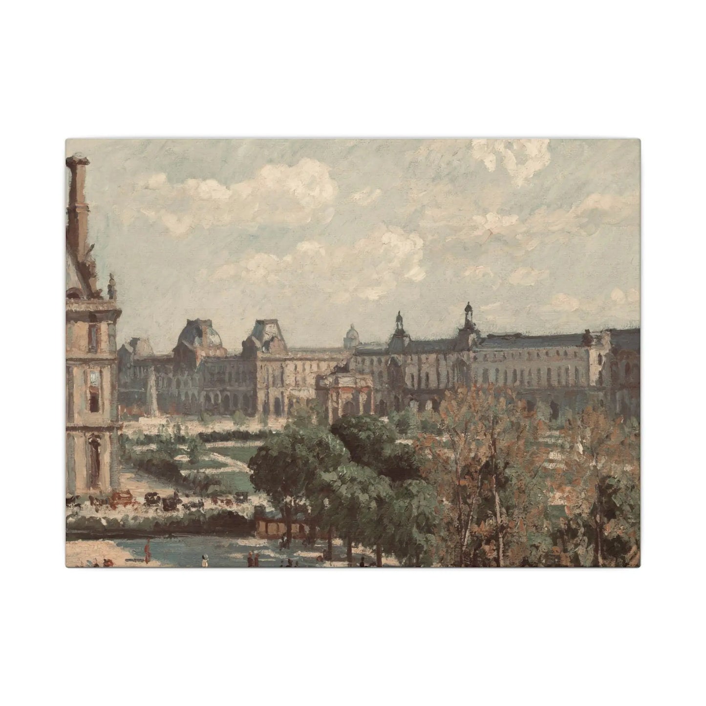 Paris Travel Print Wall Art - Matte Canvas Stretched Paris Decor, France Gift for Art Lovers, Home Wall Hanging, Multi-Size Paris France Art - Toddcraft