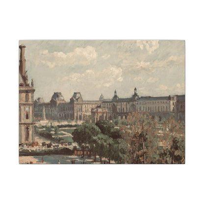 Paris Travel Print Wall Art - Matte Canvas Stretched Paris Decor, France Gift for Art Lovers, Home Wall Hanging, Multi-Size Paris France Art - Toddcraft