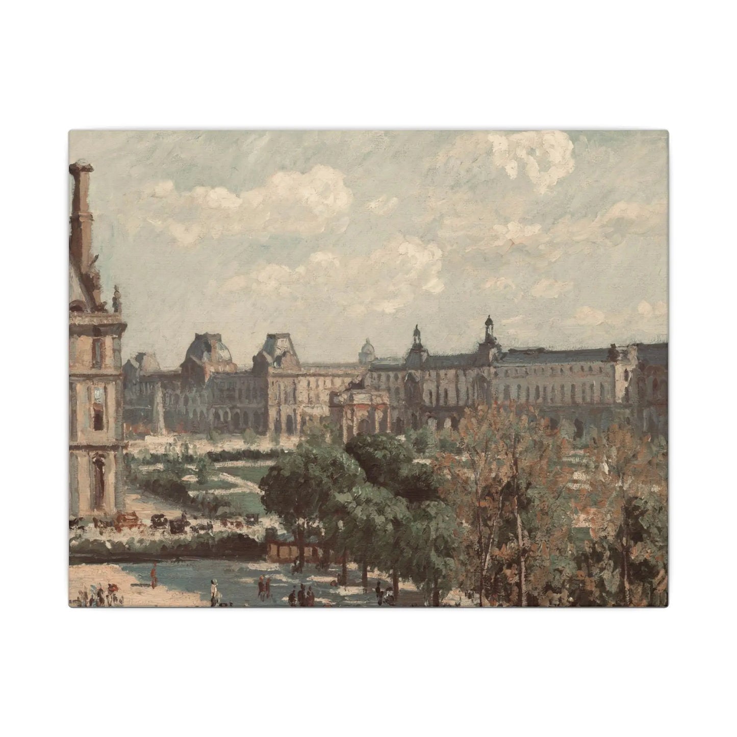 Paris Travel Print Wall Art - Matte Canvas Stretched Paris Decor, France Gift for Art Lovers, Home Wall Hanging, Multi-Size Paris France Art - Toddcraft