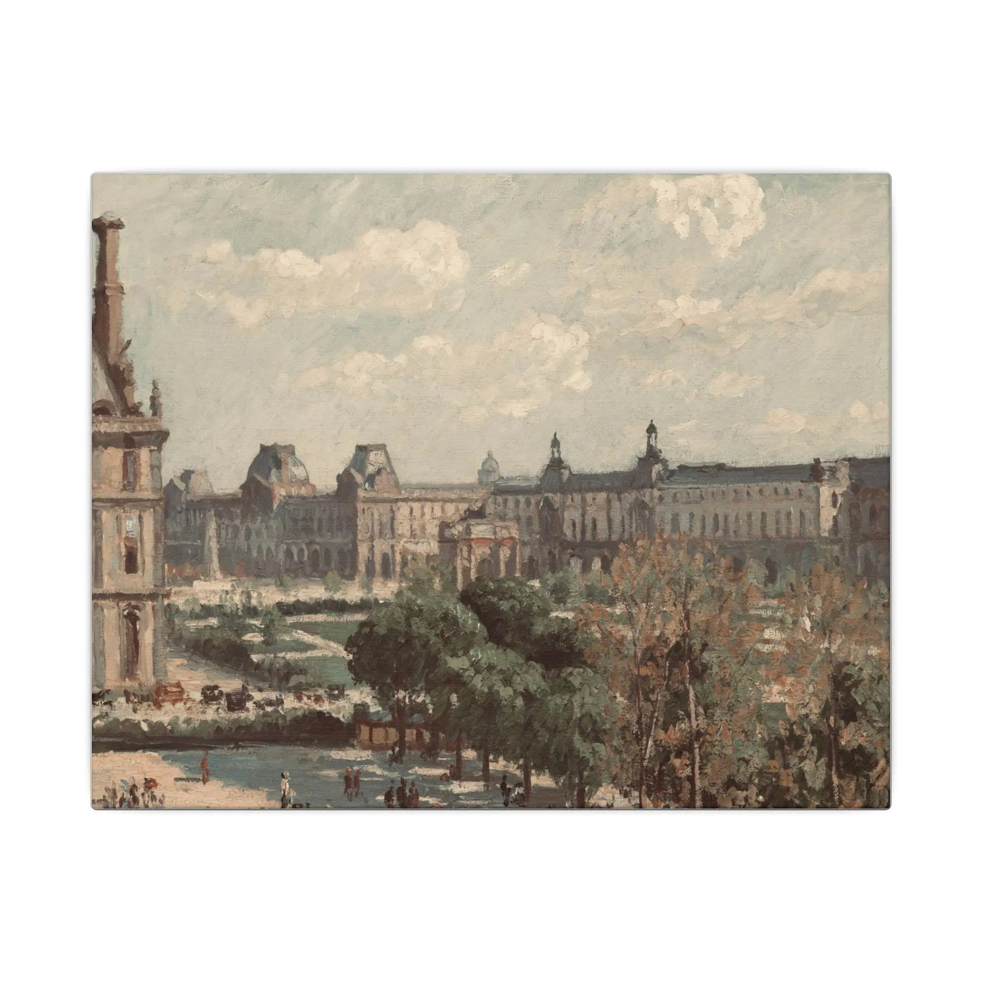 Paris Travel Print Wall Art - Matte Canvas Stretched Paris Decor, France Gift for Art Lovers, Home Wall Hanging, Multi-Size Paris France Art - Toddcraft