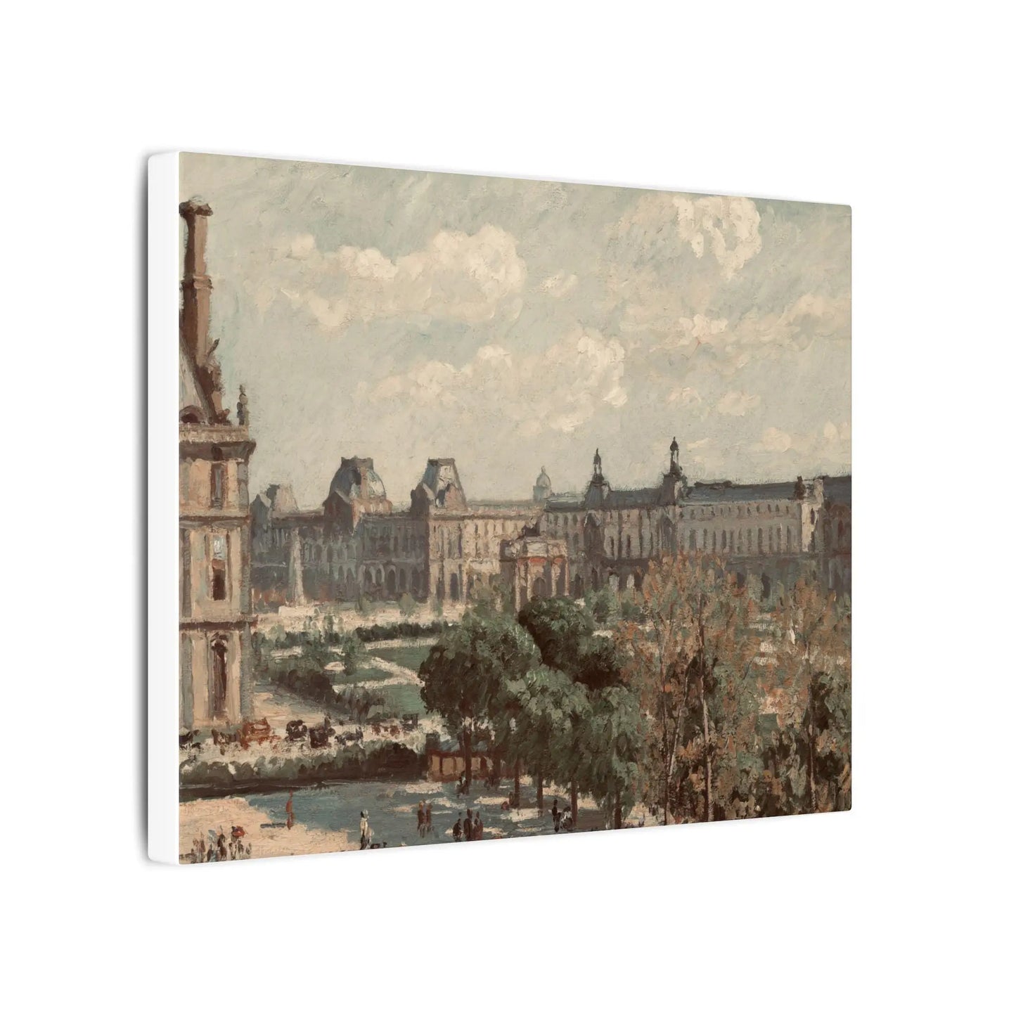 Paris Travel Print Wall Art - Matte Canvas Stretched Paris Decor, France Gift for Art Lovers, Home Wall Hanging, Multi-Size Paris France Art - Toddcraft