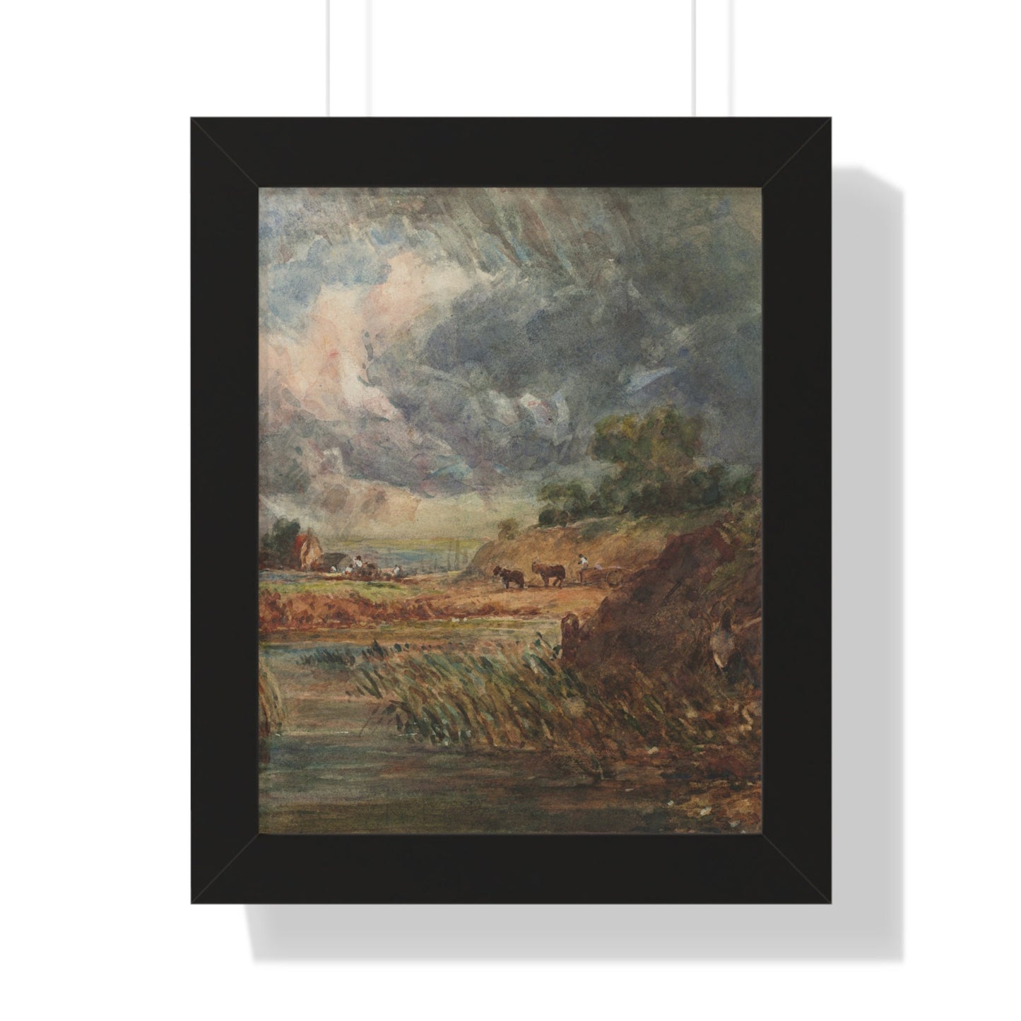 Hampstead Heath Retro Landscape Poster: Impressionist Oil Painting Style Art Print of Iconic London Landmark - Toddcraft