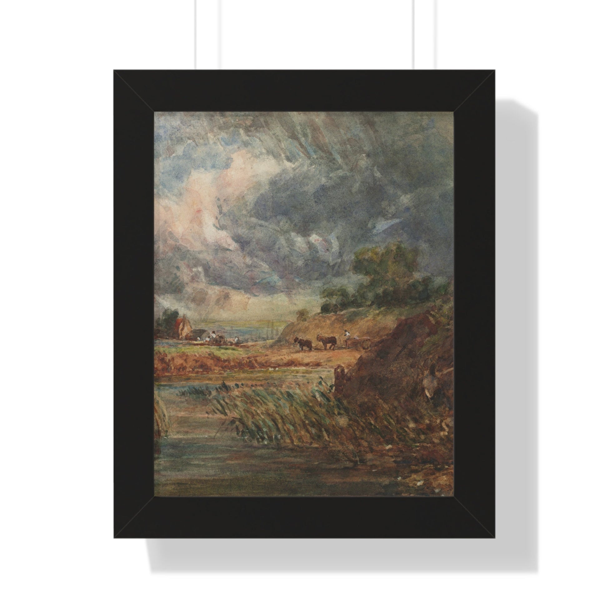 Hampstead Heath Retro Landscape Poster: Impressionist Oil Painting Style Art Print of Iconic London Landmark - Toddcraft