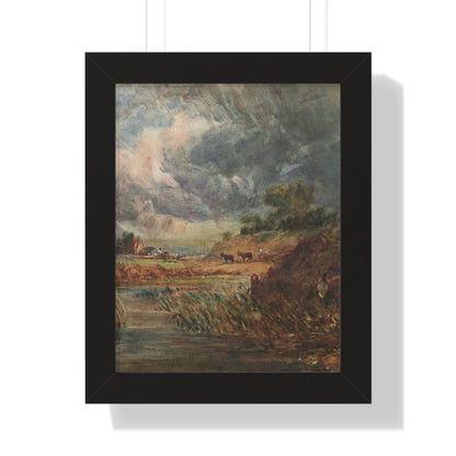 Hampstead Heath Retro Landscape Poster: Impressionist Oil Painting Style Art Print of Iconic London Landmark - Toddcraft