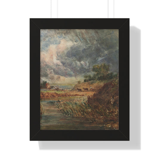 Hampstead Heath Retro Landscape Poster: Impressionist Oil Painting Style Art Print of Iconic London Landmark - Toddcraft