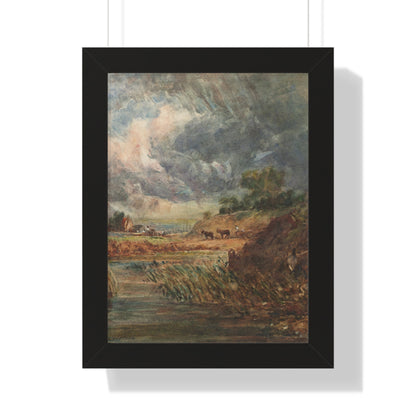 Hampstead Heath Retro Landscape Poster: Impressionist Oil Painting Style Art Print of Iconic London Landmark - Toddcraft