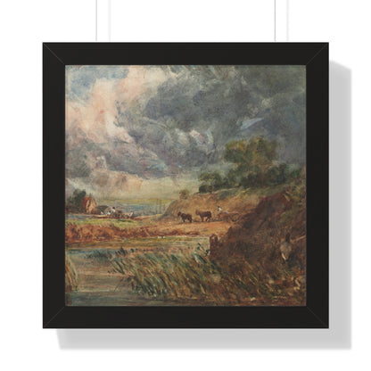 Hampstead Heath Retro Landscape Poster: Impressionist Oil Painting Style Art Print of Iconic London Landmark - Toddcraft