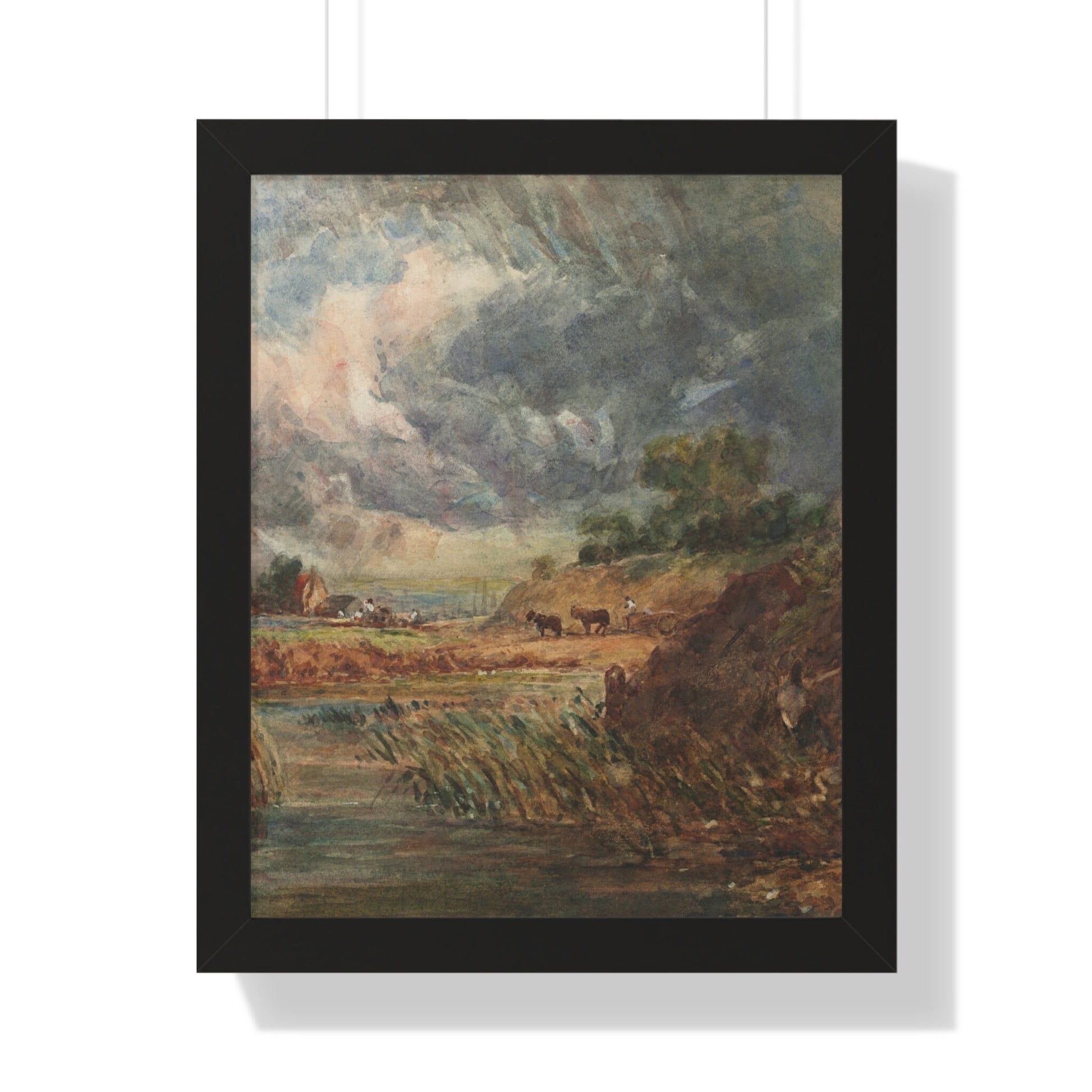 Hampstead Heath Retro Landscape Poster: Impressionist Oil Painting Style Art Print of Iconic London Landmark - Toddcraft