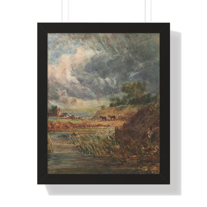 Hampstead Heath Retro Landscape Poster: Impressionist Oil Painting Style Art Print of Iconic London Landmark - Toddcraft