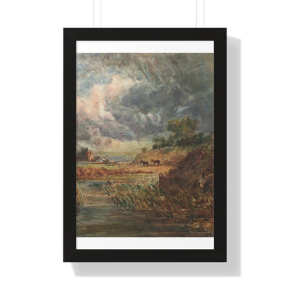 Hampstead Heath Retro Landscape Poster: Impressionist Oil Painting Style Art Print of Iconic London Landmark - Toddcraft