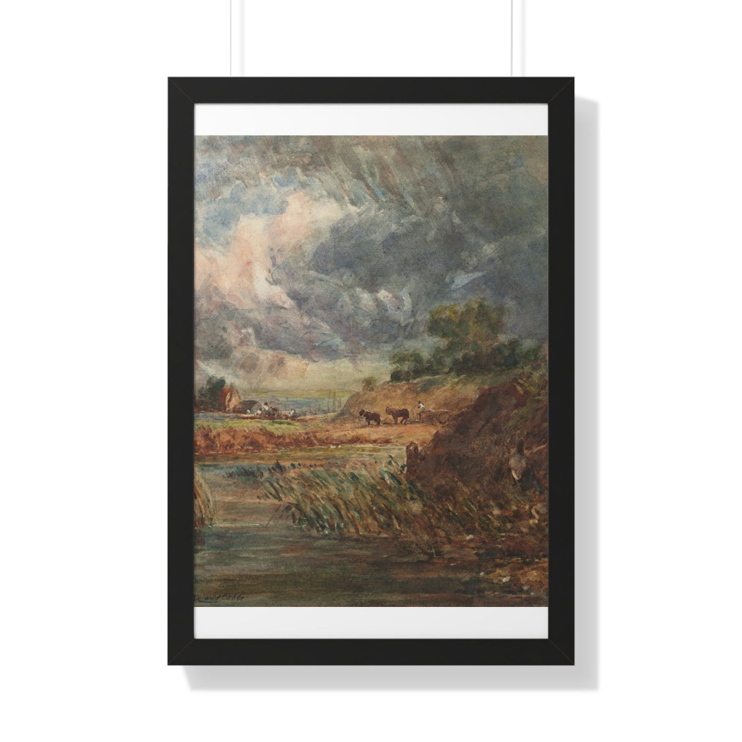 Hampstead Heath Retro Landscape Poster: Impressionist Oil Painting Style Art Print of Iconic London Landmark - Toddcraft