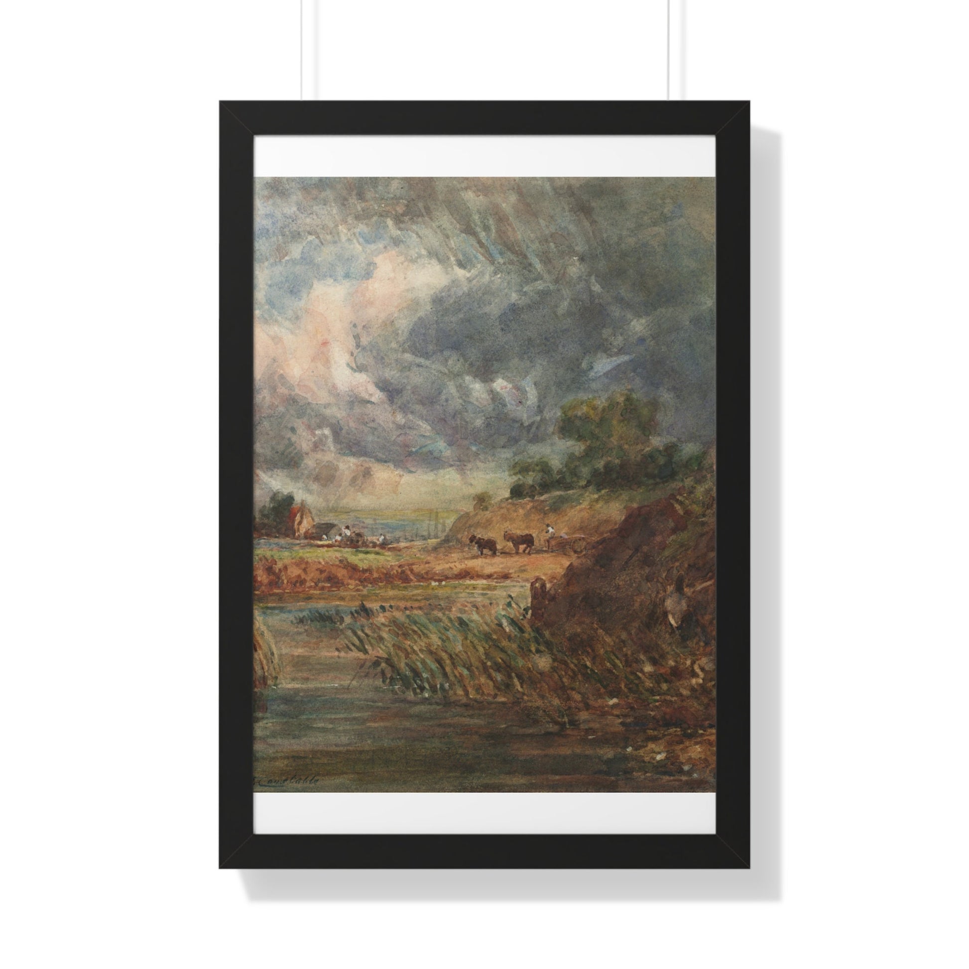Hampstead Heath Retro Landscape Poster: Impressionist Oil Painting Style Art Print of Iconic London Landmark - Toddcraft